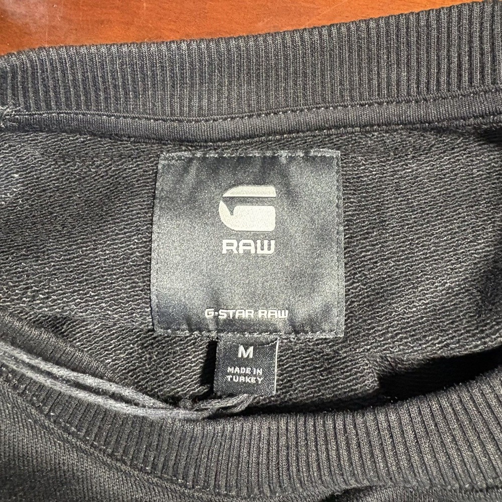 G-Star Raw‎ Premium Core RAW. Crewneck Sweatshirt Black Medium NWT - Picture 3 of 7